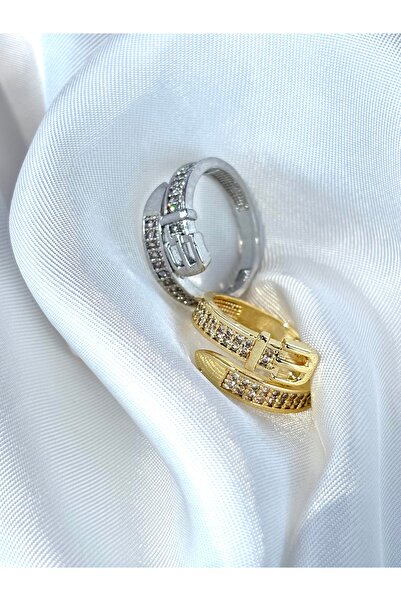 NEMOPHİLA خاتم فولاذي بتصميم حزام خاص للنساء قابل للتعديل ومتين