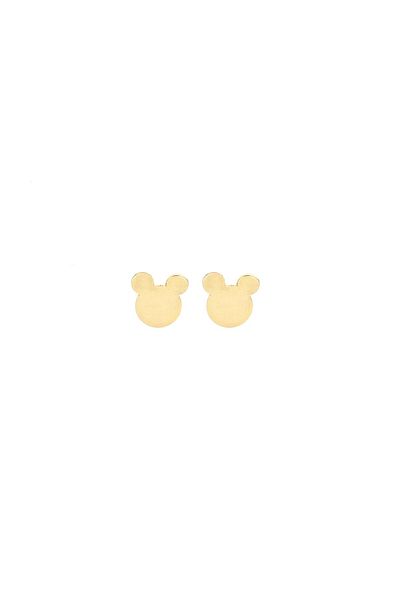 MOHI Fine Jewellery Cercei model Mickey Mouse din aur galben de 14k