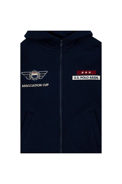 U.S. Polo Assn. Boy's Navy Blue Hooded Sweatshirt
