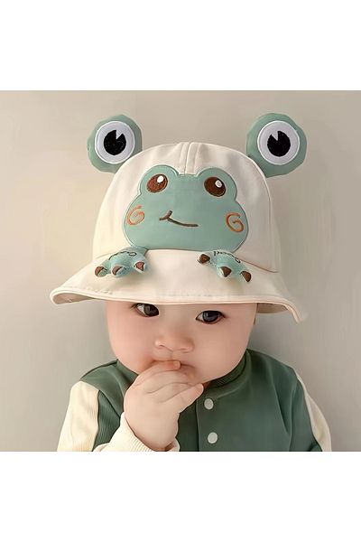 GlassySKY Cute Frog Sun Protection Hat,Outdoor Summer Beach Vacation