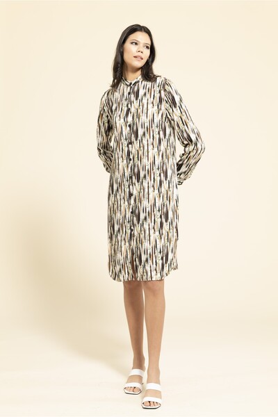 MİRAŞE MODA Mealy Collarless Tunic Shirt (110 cm)