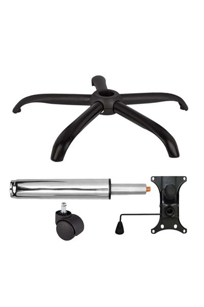 Depox Set de plăci de echilibru metalice 20 cm x 15 cm, rolă universală, bază și cilindru cu piston, scaune de birou