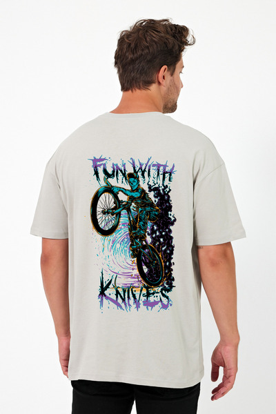 Windy Island Ανδρικό μπλουζάκι με λαιμόκοψη με τύπωμα oversized