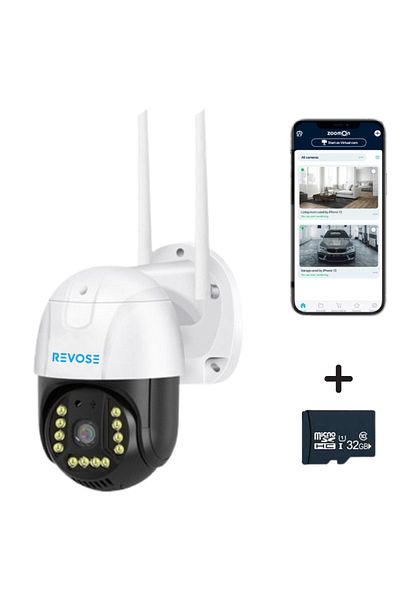 REVOSE REVOSE™ 5MP 2560x1920 Video Surveillance Camera, 32GB Micro SD Card Included