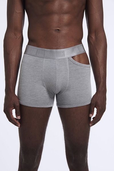 LOUIS GABRIEL NOUCHI ASYMMETRICAL OPENING MODAL BOXERS - LOUIS GABRIEL NOUCHI - GRAY, S