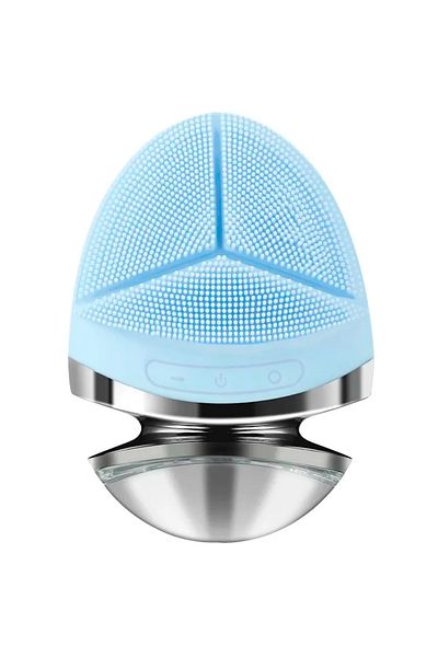 Influential Tech Premium intelligent ultrasonic facial device – cleansing, toning, anti-aging, EMS, 420mAh, Blue.