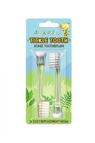 Jack N'Jill Set 2 capete de rezerva, Jack n' Jill, pentru periuta de dinti sonica Tickle Tooth