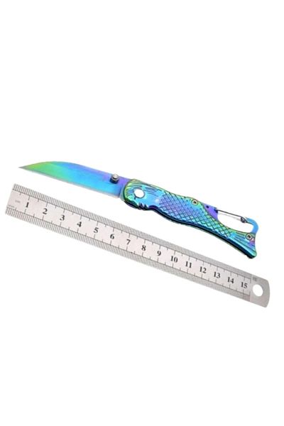 Depox Cuțit metalic, cu lamă din oțel inoxidabil și mâner ergonomic, 15 cm