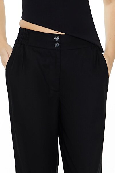 Forever 21 Mid-Rise Wide-Leg Pantolon