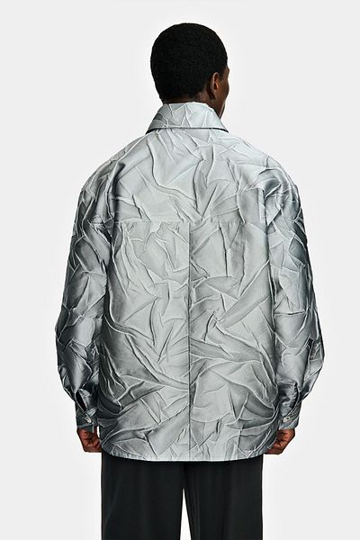 LOUIS GABRIEL NOUCHI OVERSIZE TAILORED JACKET - LOUIS GABRIEL NOUCHI - GREY, S