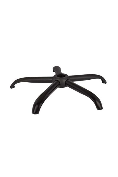 Depox Set de bază pentru scaun directorial din plastic, 64 cm și cilindru cu piston, gaz, pentru scaune de birou, argintiu,