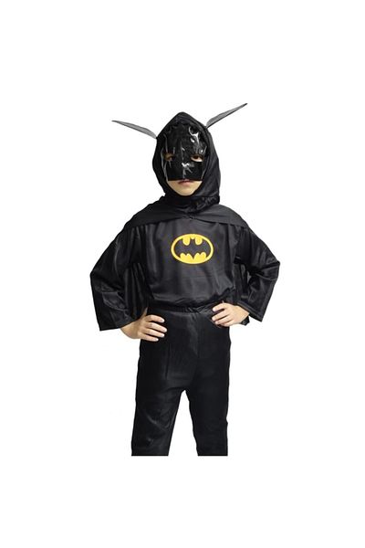 Depox Batman costume with muscles and LED mask, carnival, 7-9 years, 120-130 cm