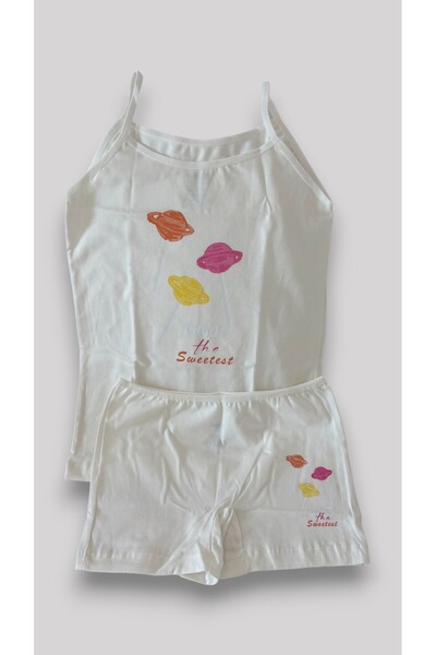 ADN Underwear Adn Kids Girl's Tank Top & Boxer Printed Underwear Set