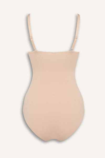 DeFacto New Season Removable Pad Skin Color Bodysuit Corset-Fall in Love