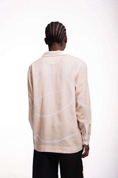 ISNURH DAHLIA SHIRT - - BEIGE, L
