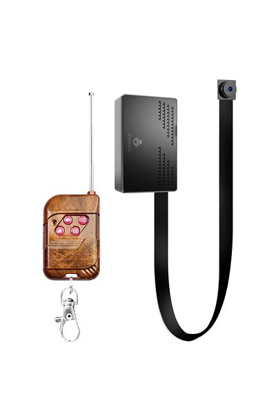 Spionescu Mini surveillance camera, 1080P, motion detection, 2600mAh battery, DIY, wireless remote control