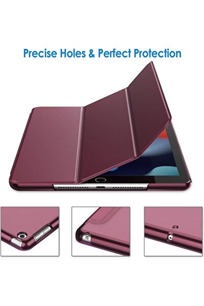 Fibaks İpad 7. 8. 9. Nesil 10.2 Uyumlu Güçlü Manyetik Smart Kapak Devrilmez Standlı Uyku Tablet Kılıfı