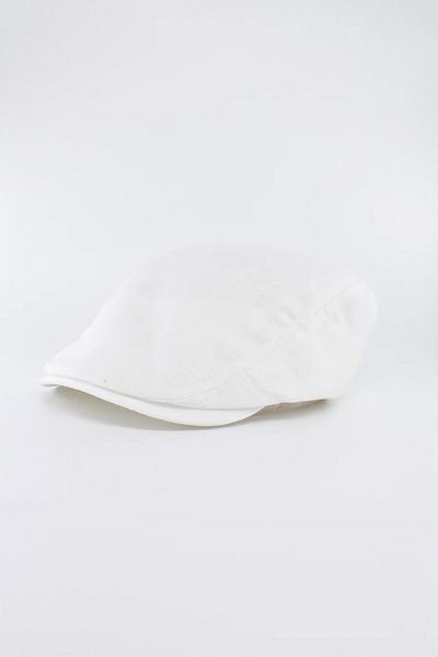 Belifanti Collection Summer Linen London Hat Cap White
