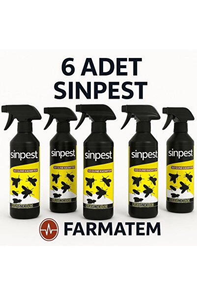 SİNPEST Sinpest Kara Sinek Ve Haşere Ilacı 6 Adet 500ml