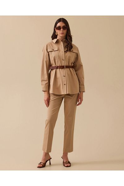 SEÇİL Belted Buttoned Jacket