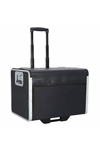 Alassio 54 cm 2 Tekerlekli Dayanıklı Pilot Çantası, Siyah, Arretierbarer Grif...