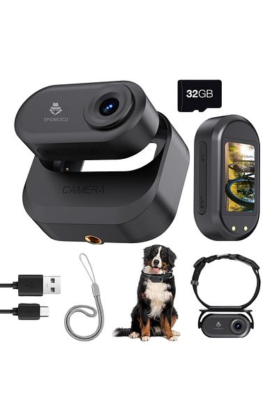 Spionescu Mini 1080P body camera with night vision, body cam, 180° rotating clip, magnetic mount