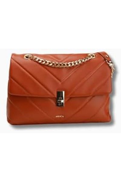 AMICA Designer Crossbody Bags For Women Quilted Leather Handbag Chain Handle