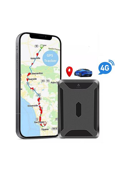 Spionescu 4G GPS tracker with strong magnet, 10,000 mAh battery, real-time location via app, audio monitoring