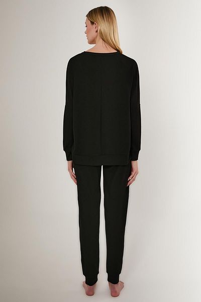 Pierre Cardin Woven Women's Pajama Set, Sleeves and Cuffs,