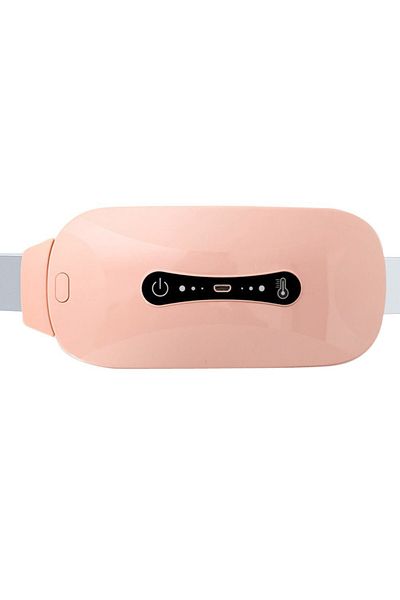 Influential Tech Centură abdominală de încălzire și masaj, 3 niveluri, 3 moduri, 1800mAh, portabilă, cremă, calmare a durerii