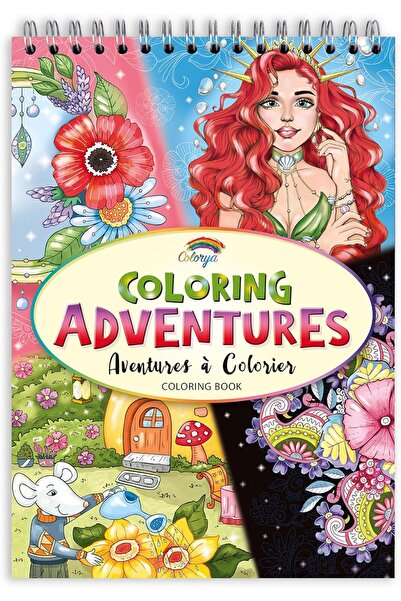 Colorya Книжка за оцветяване, Colorya, Приключения с оцветяване, A4, 30 страници