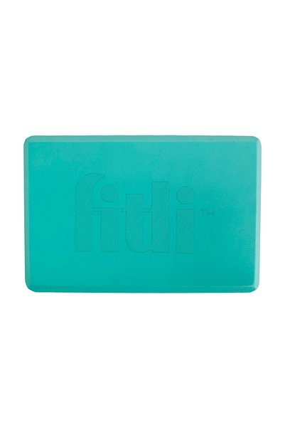 Fitli Cub pentru Yoga și Pilates, Bloc de fitness, 23x15cm, FitLi, Turcoaz