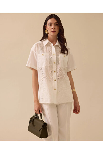 SEÇİL Çiçek Desenli Düğmeli Gömlek