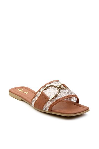 Bambi Beige Women's Slippers K04101000909