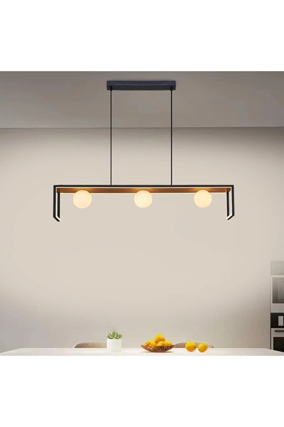 Özcan Aydınlatma Özcan Aydınlatma 1416-1A Sarkıt Avize Meşe