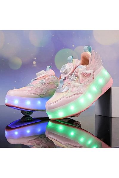 3b kids Skate Shoes Light up Skate Shoes Pink Sports