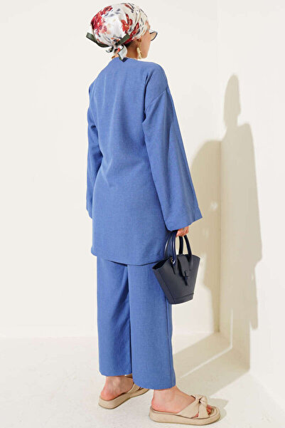 VOLT CLOTHİNG Dámská dvoudílná sada kimon se zavazováním na boku