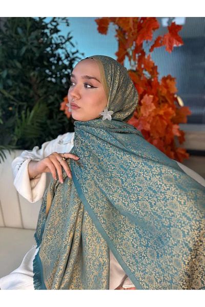 Oxygen Scarfs Mihri Ethnic Pattern Cashmere Shawl 321456