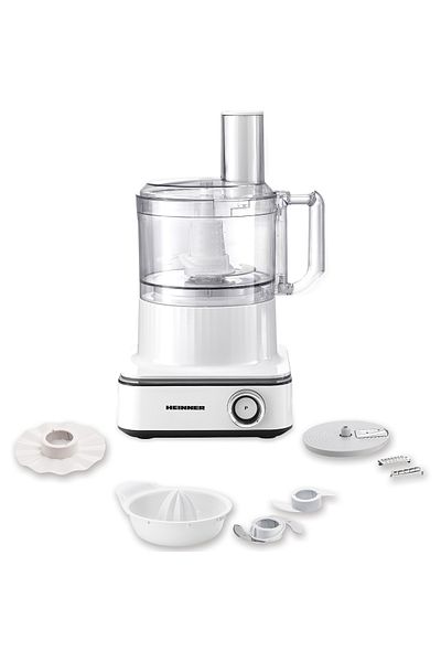 Heinner Robot de bucătărie Fhp-k1000wp, 1000w, 6 viteze, 2,3l, lame din oțel inoxidabil, storcător de citrice