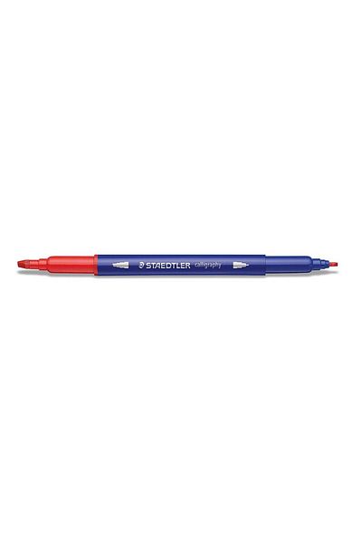 Staedtler Set de 24 markere caligrafice cu două capete, Staedtler, culori asortate 3005-TB24