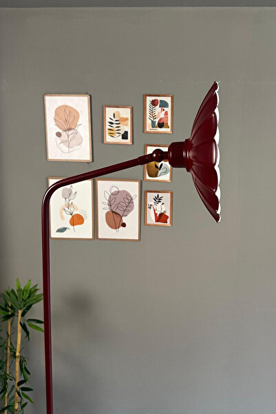 Bamyum Vişne Çürüğü Lambader Düz Gövde Hareketli Başlık Metal Oturma Odası Çalışma Odası Zemin Lambası