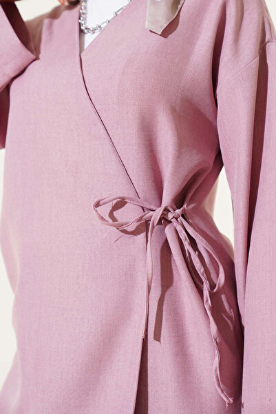 VOLT CLOTHİNG Női oldalra kötött kimonó dupla szett