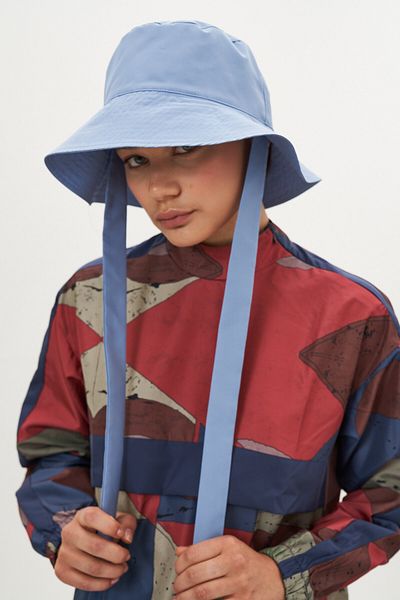 Mevra Pălărie de plajă Bucket Ice Blue
