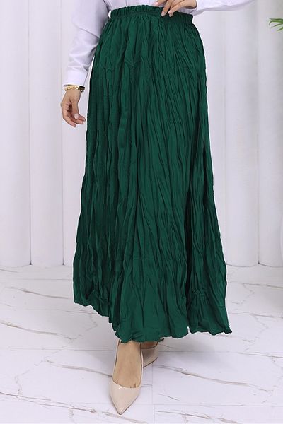 Bestenur Kraşlı Bohemian Φούστα 1398 - Emerald Green