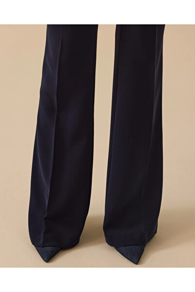 SEÇİL Yüksek Bel Krep Kumaş İspanyol Paça Pantolon