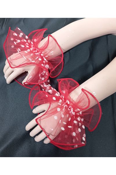es moda shop Little Almira Red White Polka Dot Cuff