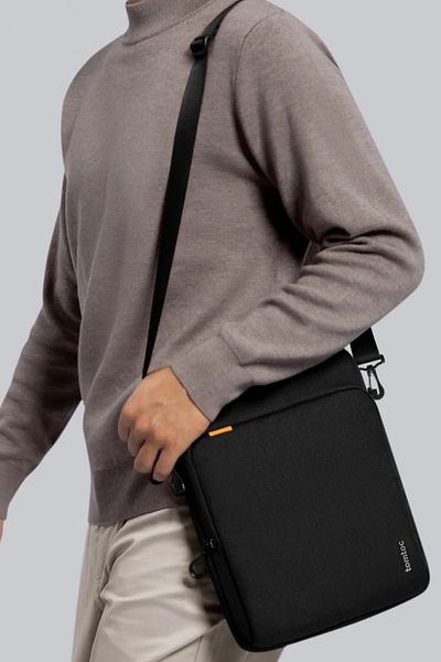 Tomtoc Defenderace B03 12.9 Inch Black Laptop Notebook Bag with Shoulder Strap - B03B1D1