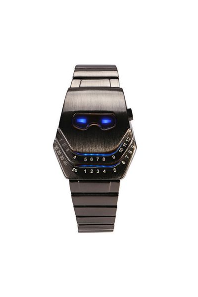 Influential Tech Men's wristwatch, Binary, Casual, Elegant, Business, Stainless steel