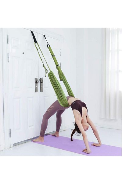 OEM Hamac pentru yoga aerian, curea de stretching, echipament de stretching cu ancoră pentru ușă, aparat de antrenament pentru flexibilitate