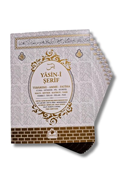 Merve Yayınları Ekonomik Hediyelik Beyaz Kabe Model Yasini Şerif Türkçe Okunu...